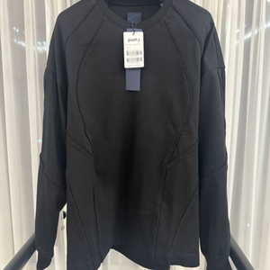 준지 파이핑 블랙 롱슬리브 맨투맨 s사이즈(105사이즈