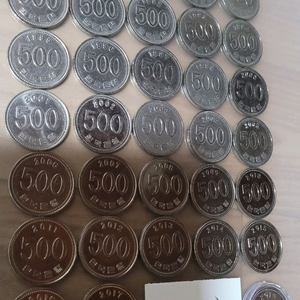 동전 사용제 500원 100원 줄세우기