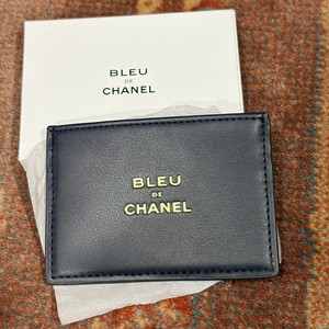 샤넬/샤넬블루카드지갑/os
