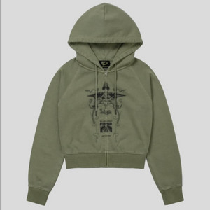 웰빙익스프레스 Digital Tattoo 후드집업 S