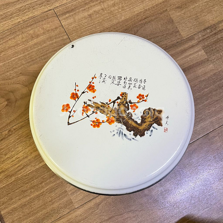 빈티지레트로 옛날 법랑그릇용기 앤틱밥통골동품--2