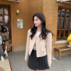 샵 미네트 모네 알파카 자켓 베이지 (택O)