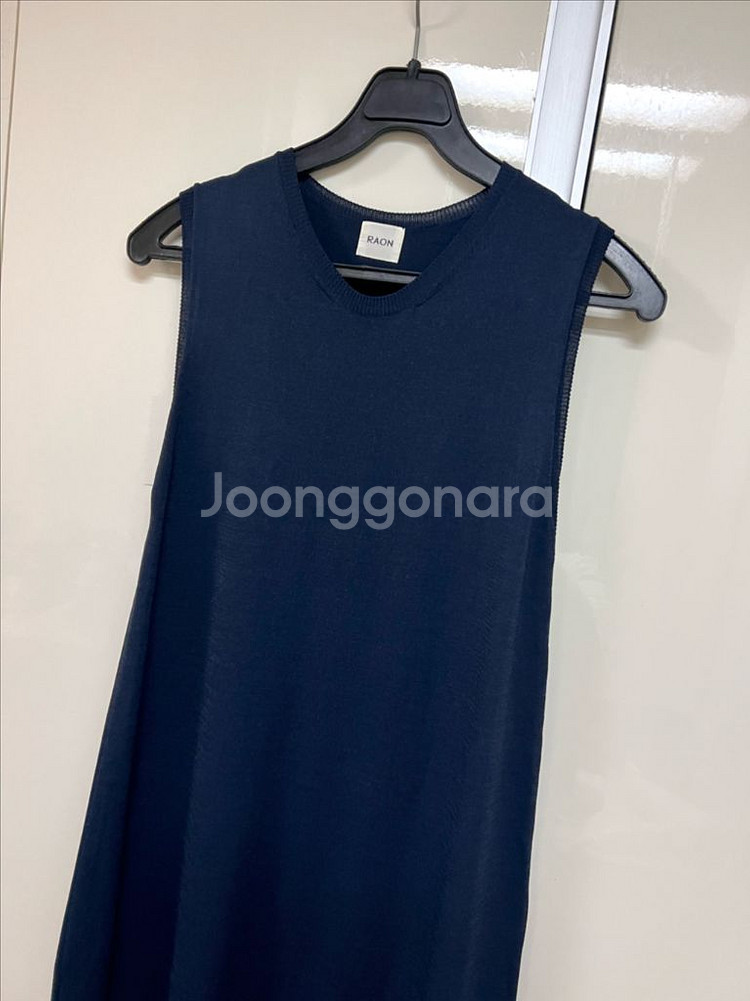 라온 슬리브리스 니트 롱원피스 나시민소매썸머여름 뮤제라--2