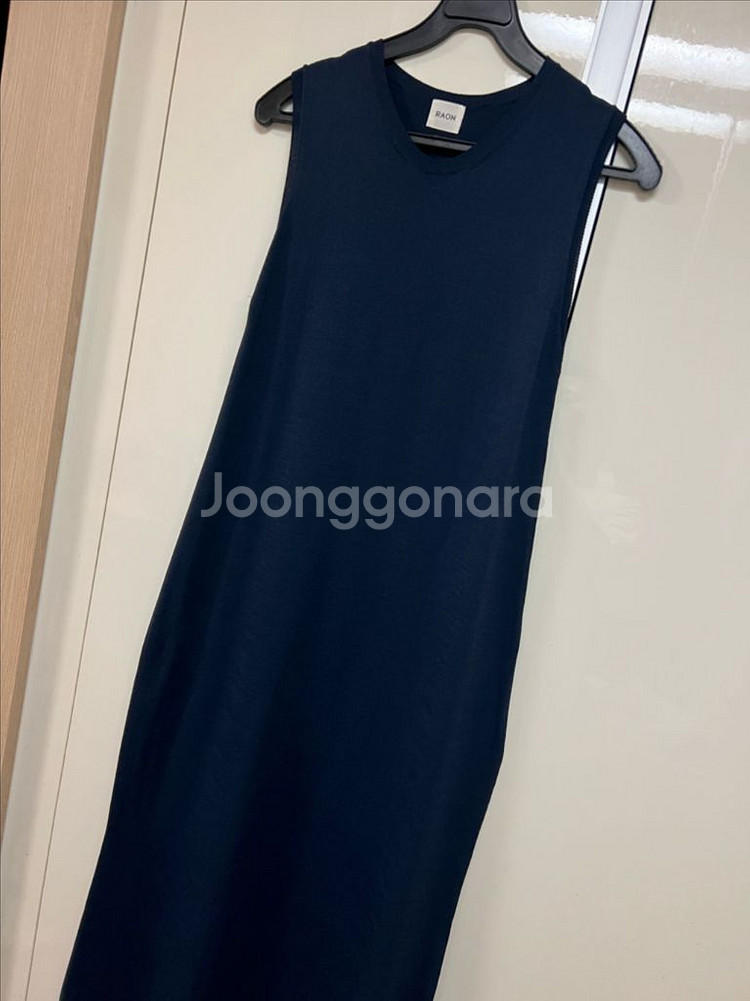 라온 슬리브리스 니트 롱원피스 나시민소매썸머여름 뮤제라--11