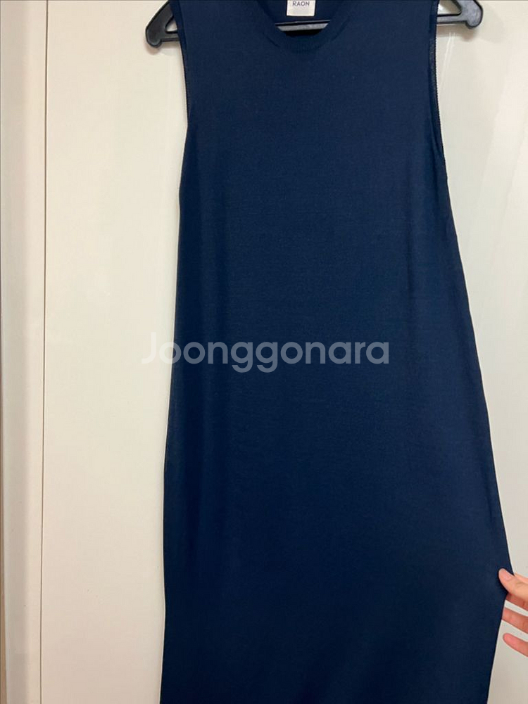 라온 슬리브리스 니트 롱원피스 나시민소매썸머여름 뮤제라--15