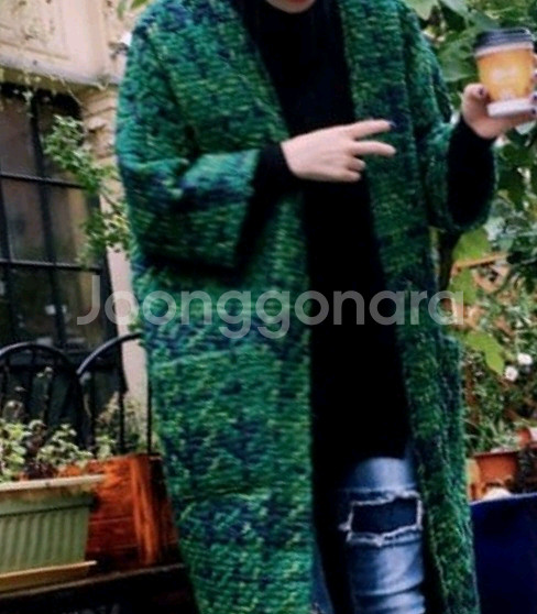 VANAKE 울혼방 트위드st 코트 가디건 (F)--0