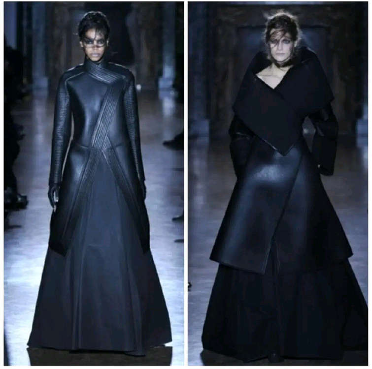 (정품) 가레스퓨 가죽 자켓 / 양가죽 알파카 모헤어--1