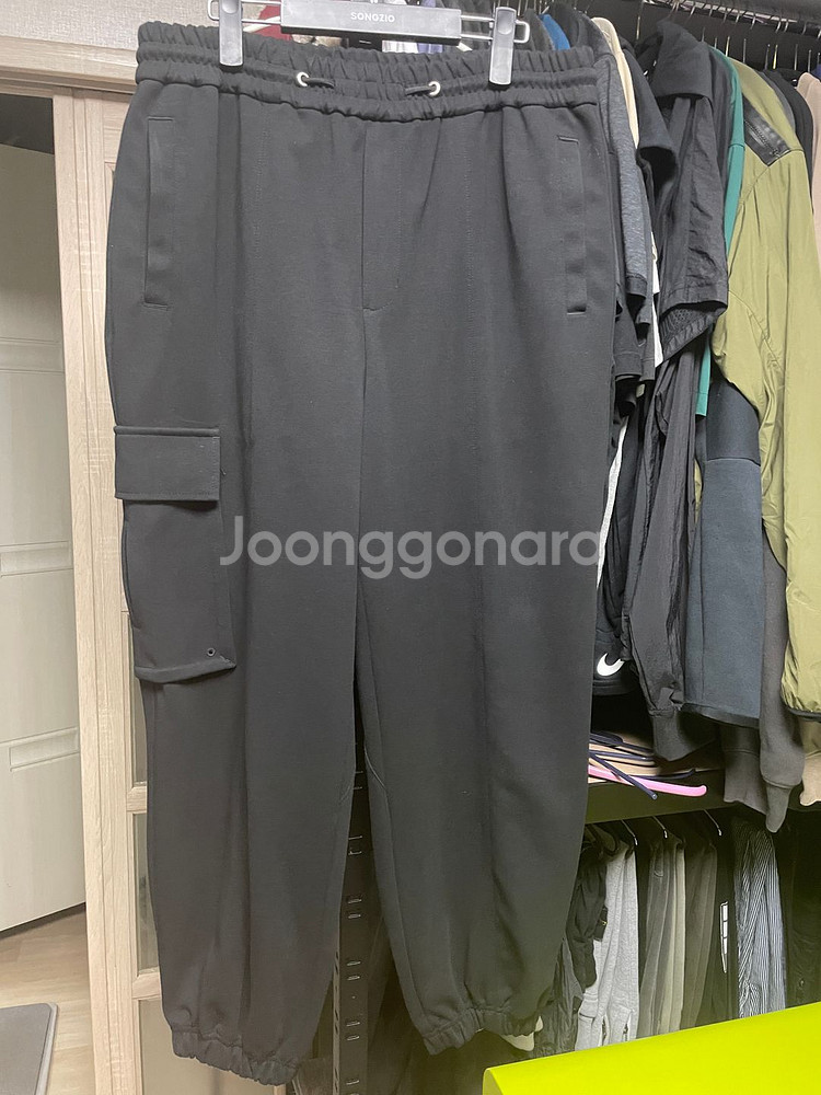 송지오 지제로 카고 트레이닝 팬츠 블랙 L--0