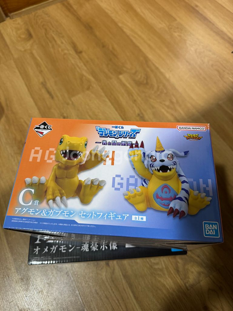 디지몬 제일복권 쿠지 아구몬 파피몬 c상 미개봉--0