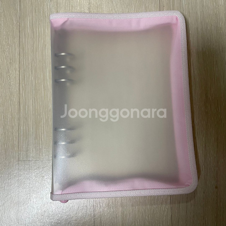★ 유댕닷컴 a5 파스텔 반투명 바인더 핑크--0