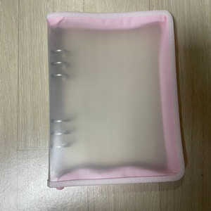 ★ 유댕닷컴 a5 파스텔 반투명 바인더 핑크