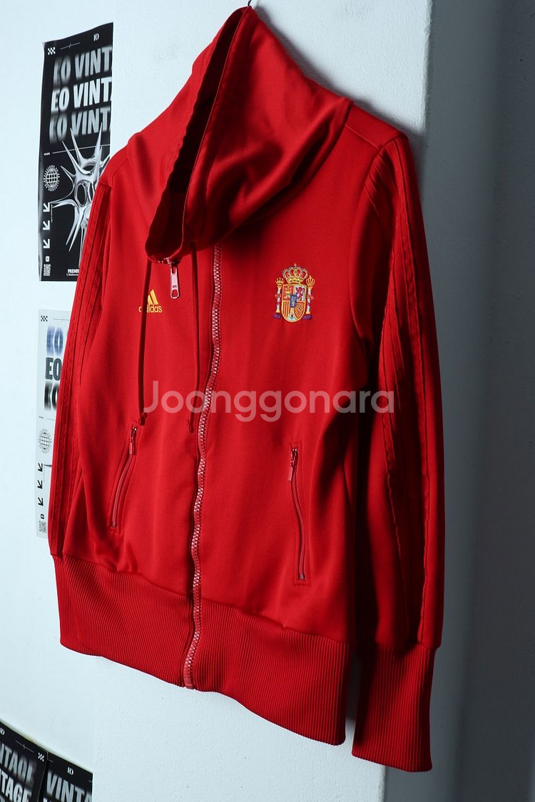 W(L-XL) 아디다스 집업져지 트랙탑 축구 스페인--0