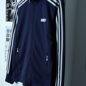 (L-XL) 아디다스 집업져지 트랙탑 네이비 삼선