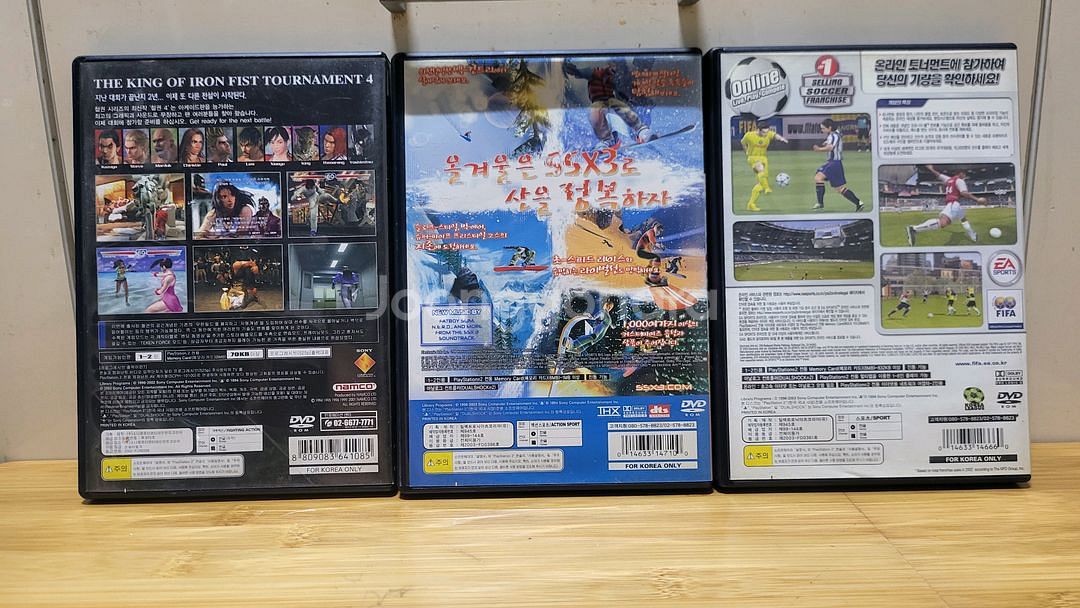 철권4, FIFA2004, SSX3 플스2 게임 3종--2