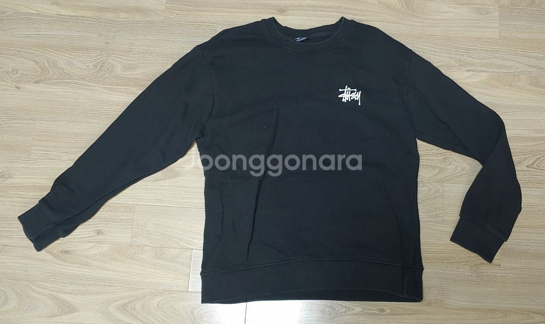 스투시 블랙 맨투맨 L--0