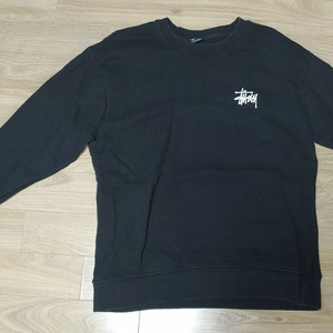 스투시 블랙 맨투맨 L