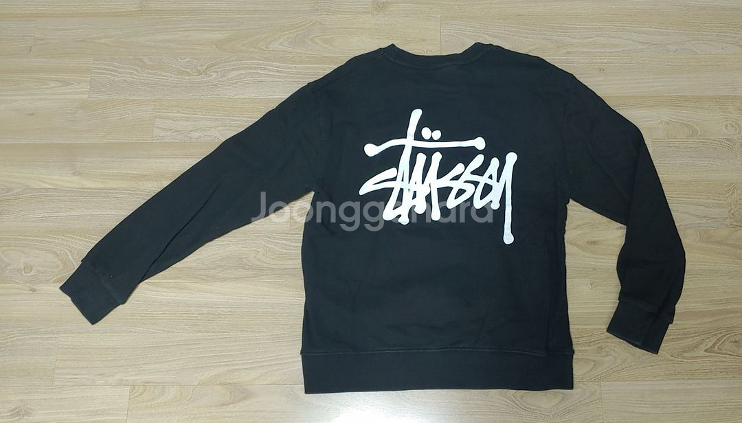 스투시 블랙 맨투맨 L--1