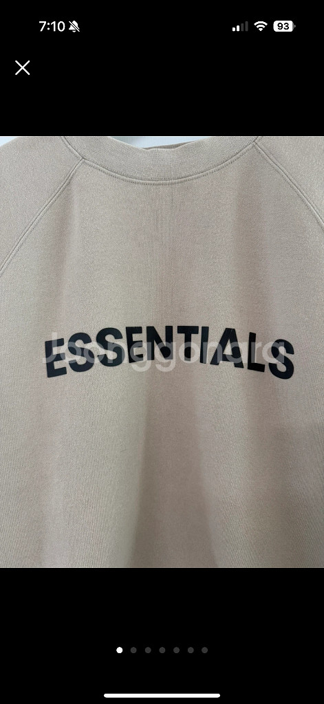 정품 에센셜 기모 맨투맨 M--1