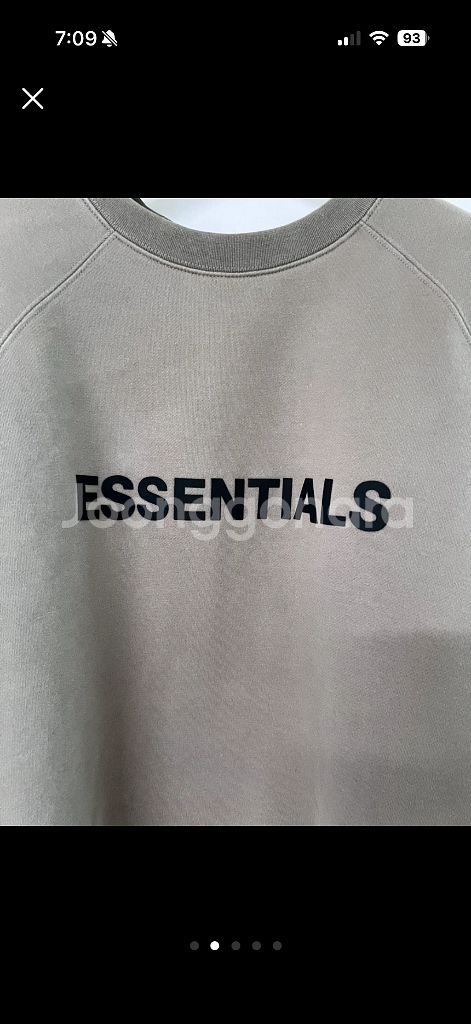 정품 맨투맨 다크베이지 맨투맨 M--1