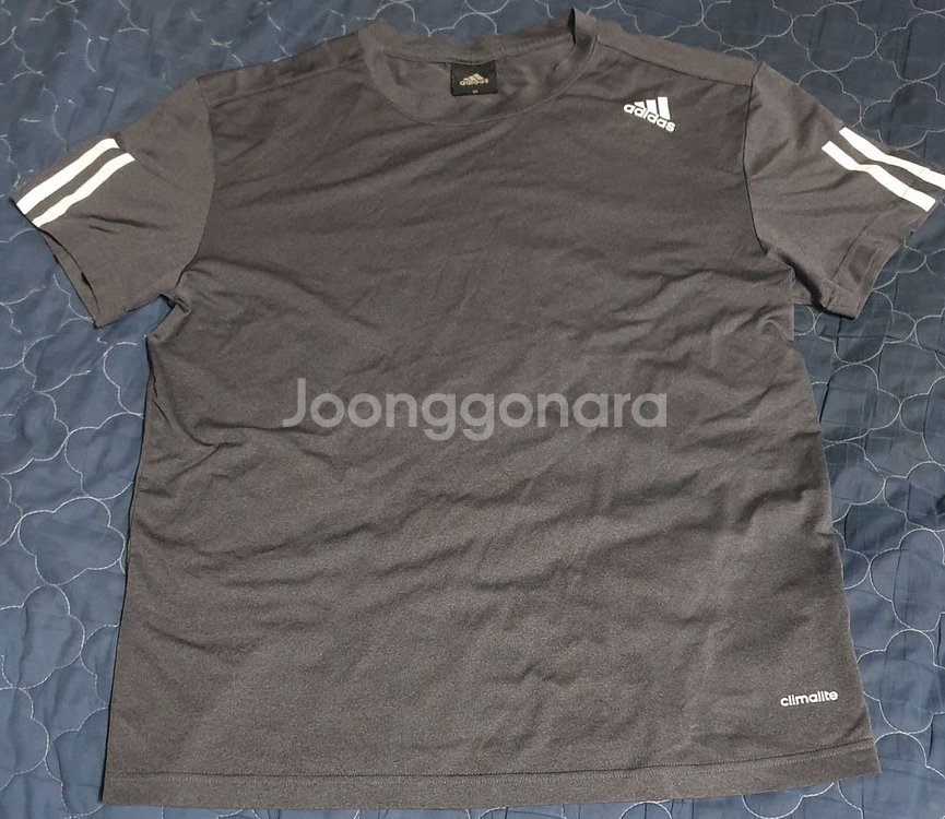 아디다스 기능성 반팔티 차콜 (M)--0
