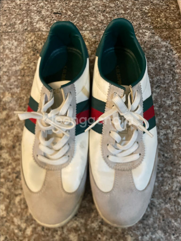 구찌 에이스 레더 스니커즈 운동화--0