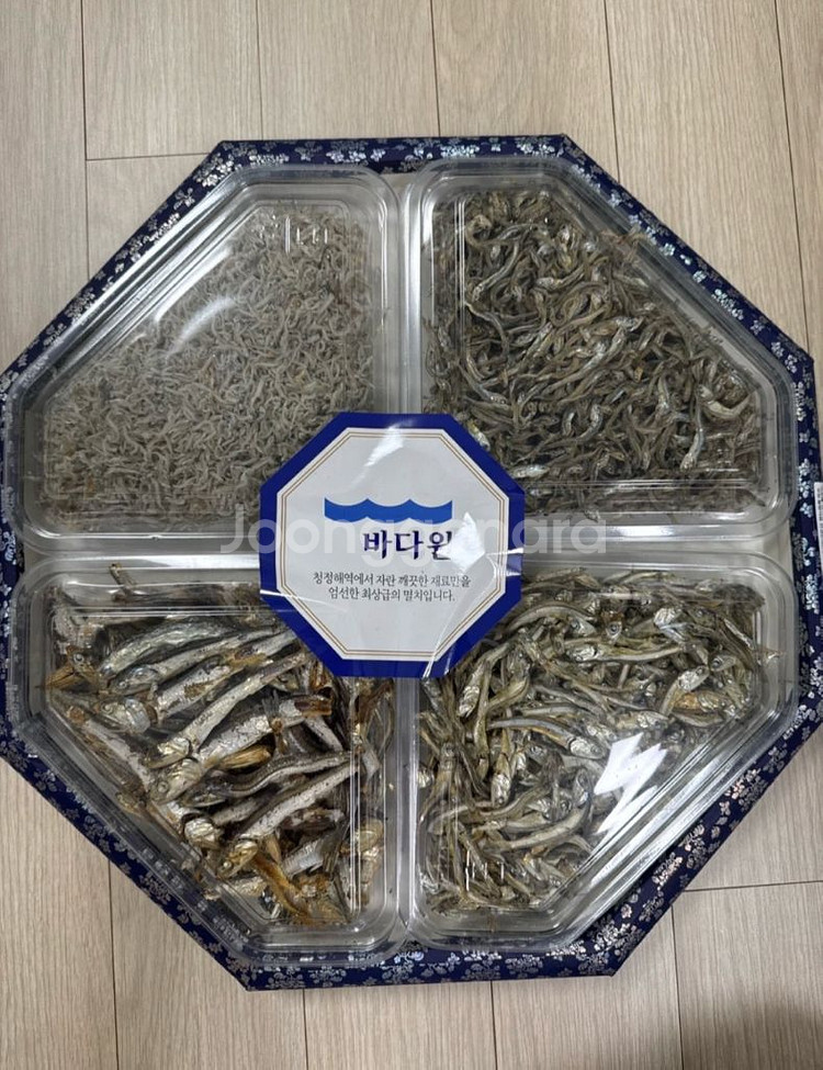 바다원 팔각 한지(멸치)함 세트--1