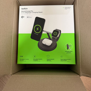 벨킨 3 in 1 qi2충전 스탠드 미개봉팝니다