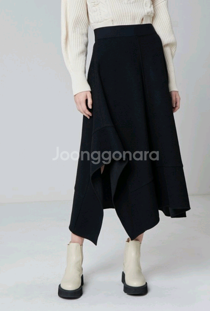 (새상품) system 시스템 언발란스 니트 스커트--2