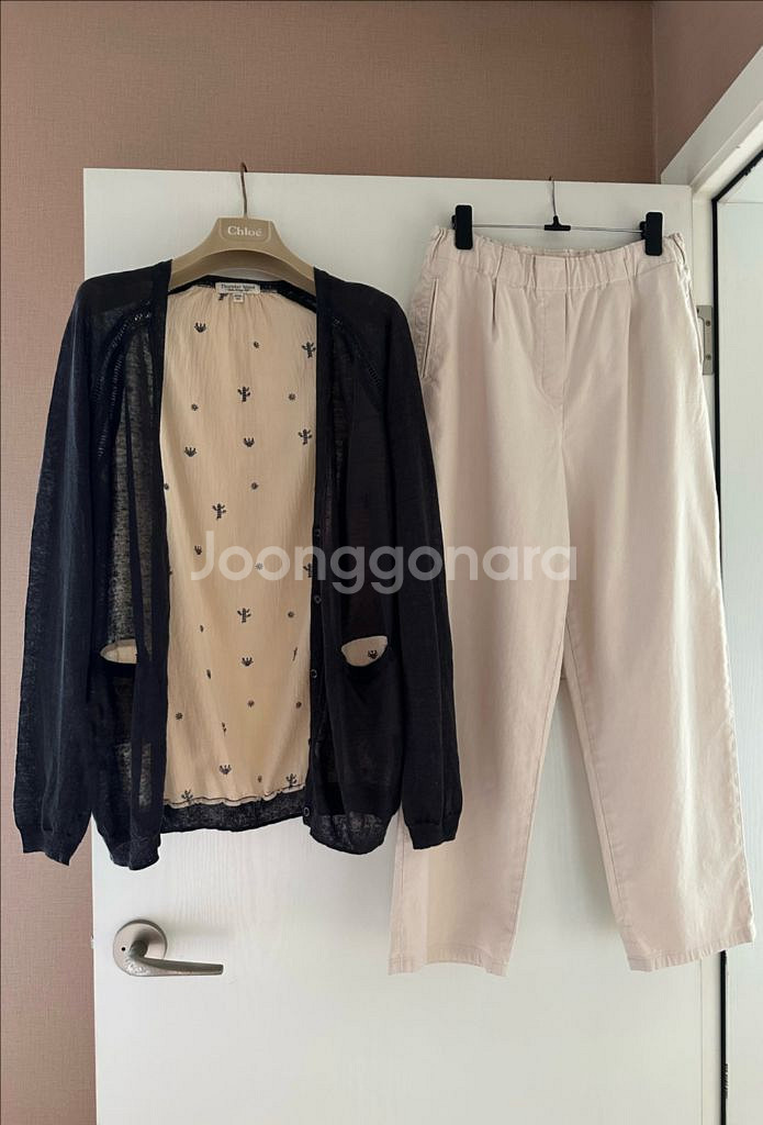 썰스데이 아일랜드 마랑 린넨 자수 가디건 + 썰스데이--1