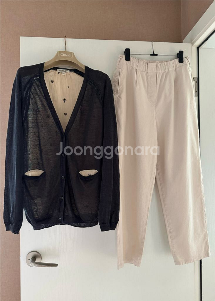 썰스데이 아일랜드 마랑 린넨 자수 가디건 + 썰스데이--0