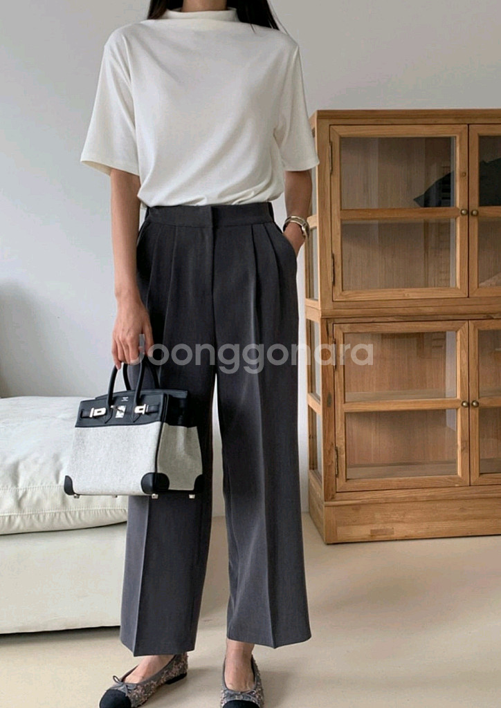 (새상품) 반목 이너 티셔츠, 반폴라티 이너티--3