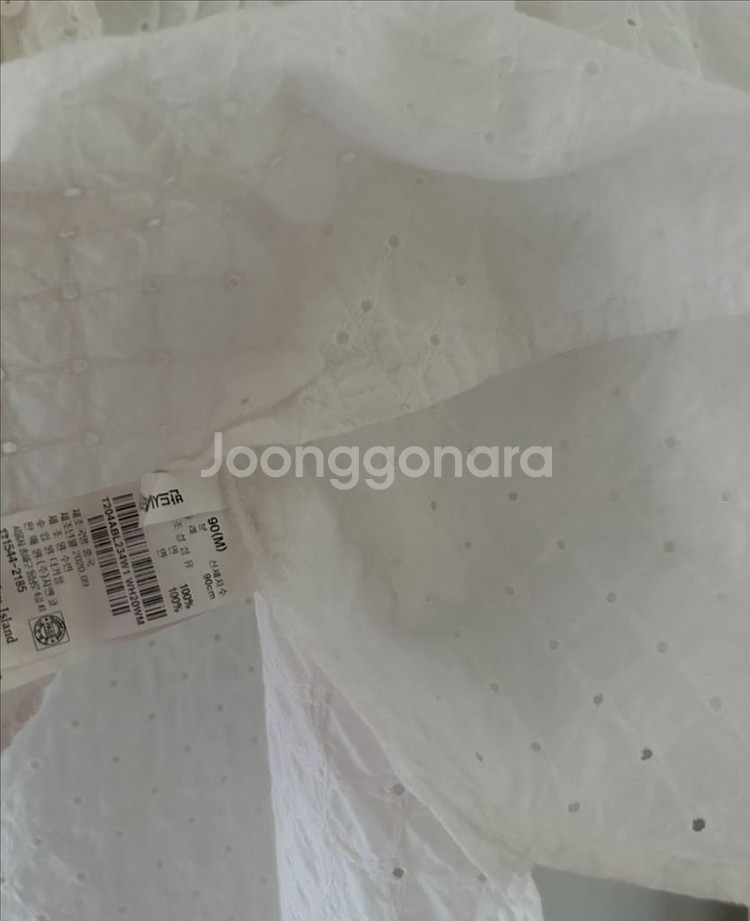 썰스데이 아일랜드 아일렛 코튼 펀칭 블라우스 + 자라--5