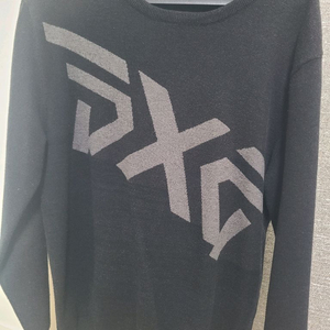 PXG 블랙 로고 니트 스웨터