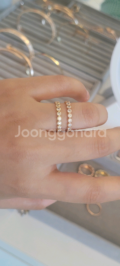 14k 세트 반지 10호--1