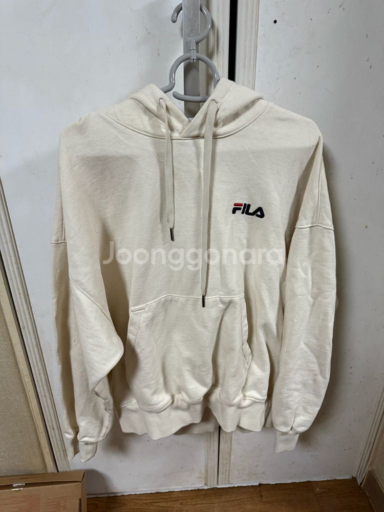 FILA 필라 아이보리 후드티(사이즈 S/90)--0