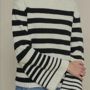 유메르 UMER 자뎅 스트라이프 니트 프리미엄울100%