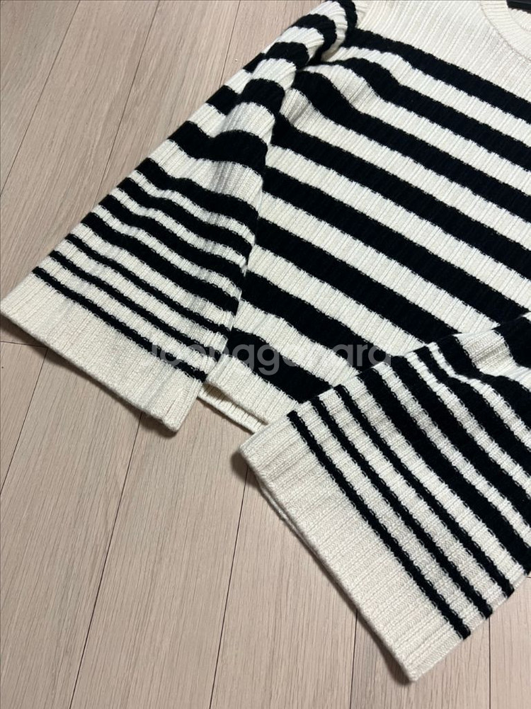 유메르 UMER 자뎅 스트라이프 니트 프리미엄울100%--6