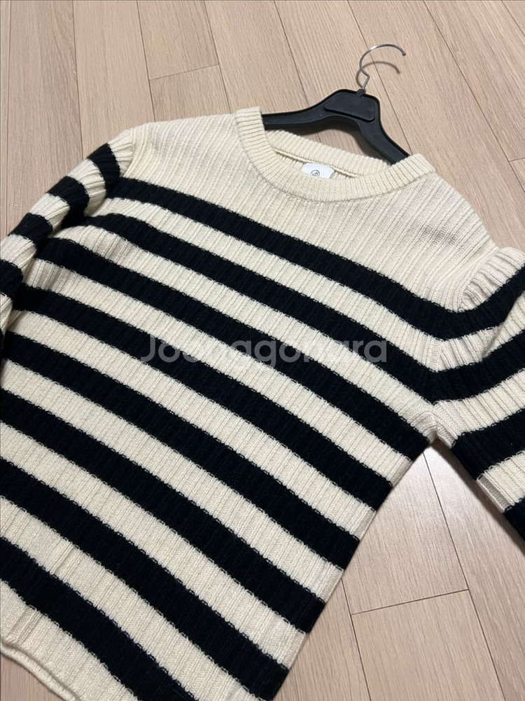 유메르 UMER 자뎅 스트라이프 니트 프리미엄울100%--7