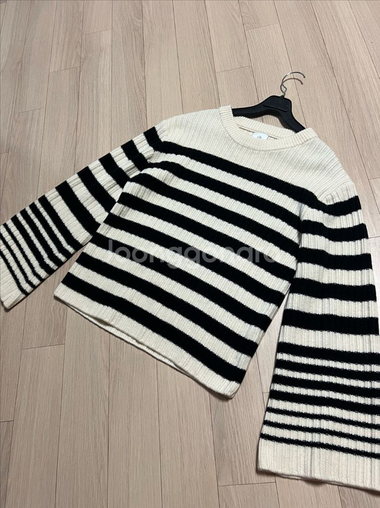 유메르 UMER 자뎅 스트라이프 니트 프리미엄울100%--10