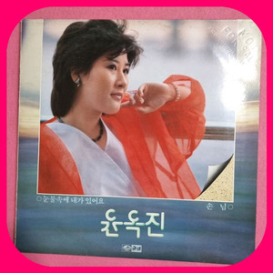 윤옥진.눈물속에 내가있어요.LP. NM_NM