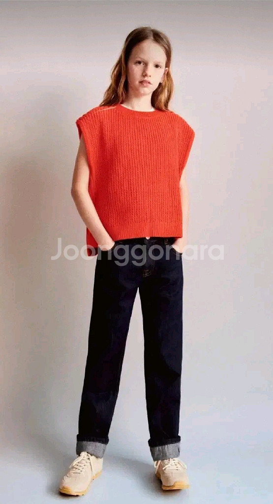 자라키즈 셔닐 니트 베스트 13-14y 새상품--5