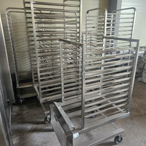 중고 스텐 오븐렉 오븐트레이 트롤리