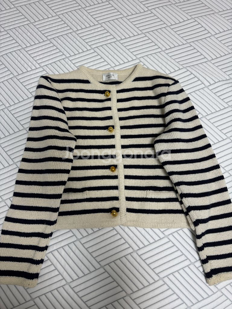 쏭스튜디오 스트라이프 가디건--0