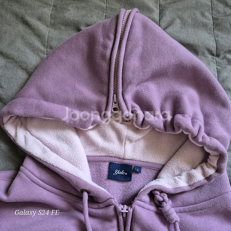 예일 YALE 라벤더 후드티--3