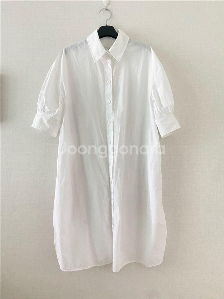 코스 셔츠원피스34 55-66사이즈 1회착--1