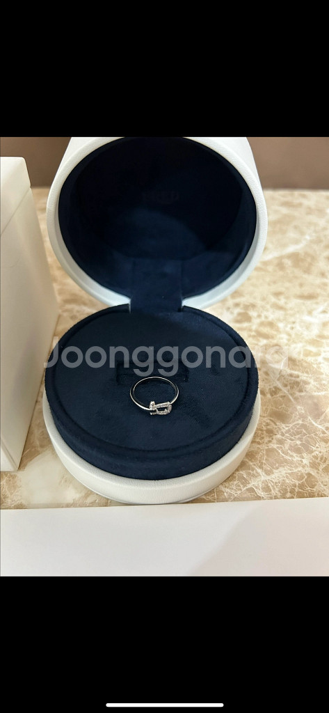 프레드 포스텐 화이트골드 링 반지 미듐 풀다이아--2