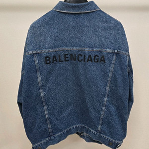 발렌시아가 백로고 데님 자켓 34사이즈 105