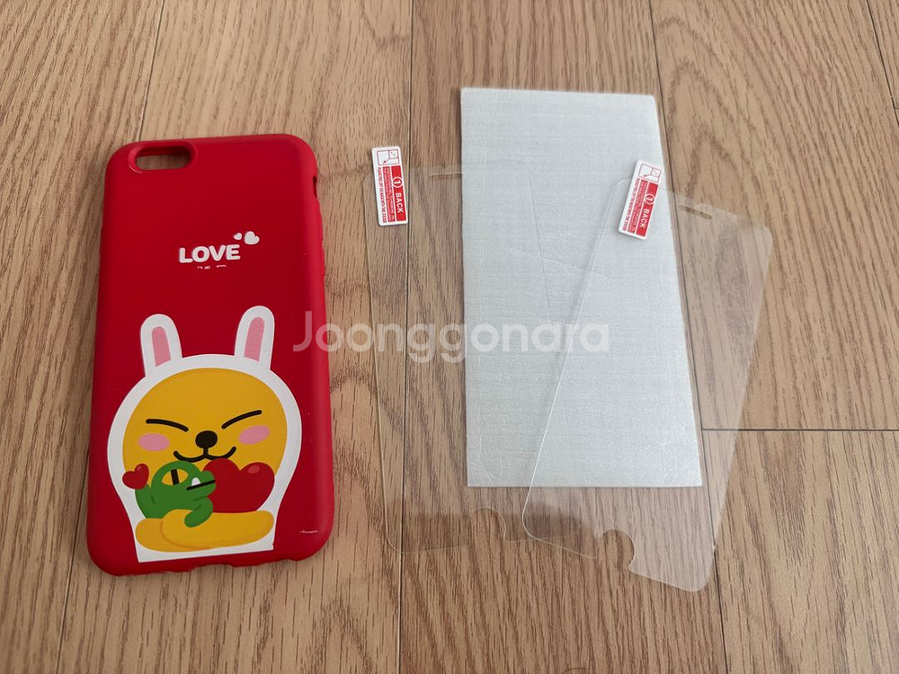 애플 아이폰7 카카오케이스 + 강화 보호필름--0