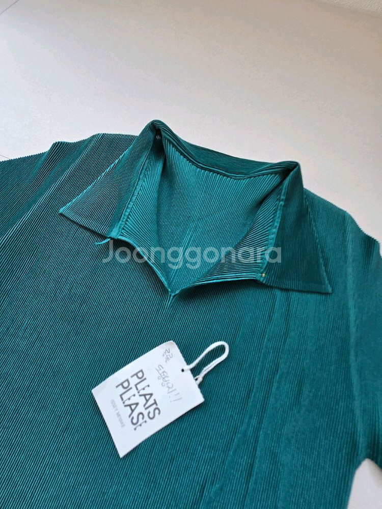 플리츠플리즈 청록색 카라탑 3사이즈--3