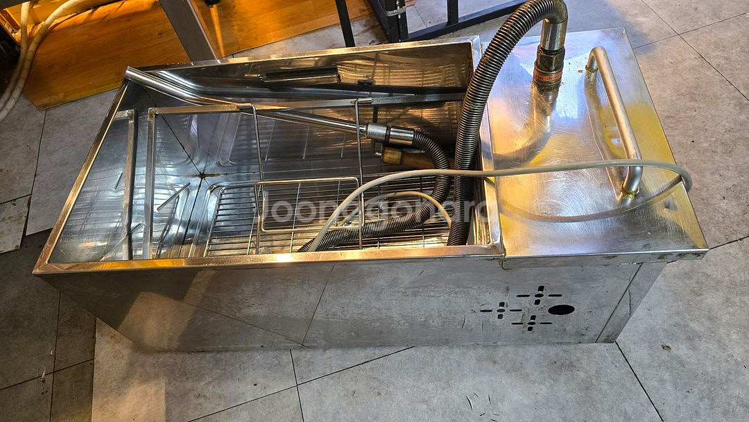 업소용 린나이 가스 튀김기,정제기, 뜰채(판매완료)--2
